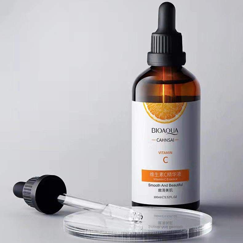 Boquanya Vitamin C essence Solution Moisturizing and staying up late for repairing, brightening skin tone, mild oil control esse - Korvel