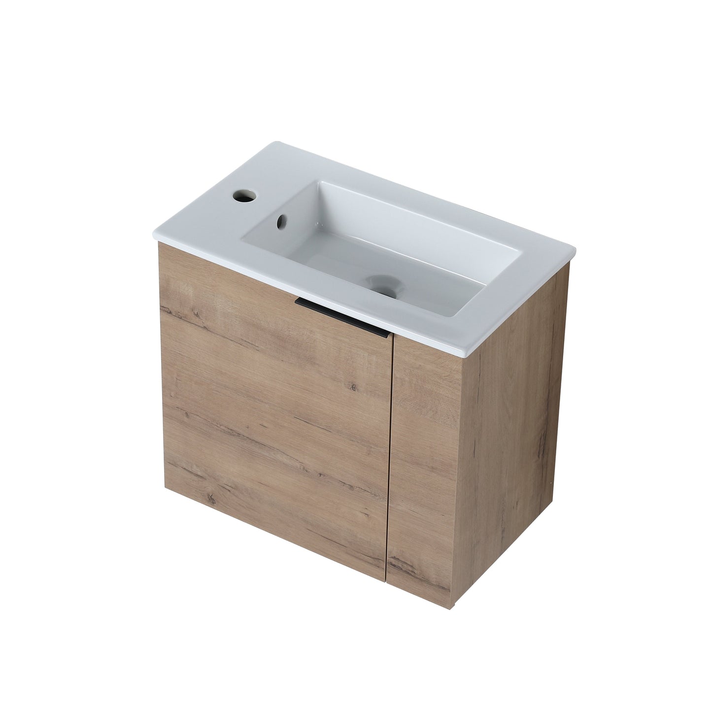 Bathroom Vanity with Sink 22 Inch for Small Bathroom,Floating Bathroom Vanity with Soft Close Door,Small Bathroom Vanity with Sink, 22x13 (KD-Packing) - Korvel