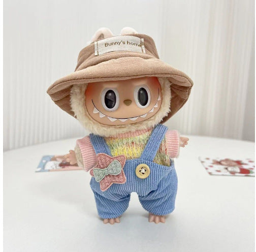 Clothing] Labubu Clothes with PVC Face Pendant, Labubu Sitting Party Series Doll Clothing - Korvel