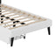 Twin Size Upholstered Princess Bed with Crown Headboard