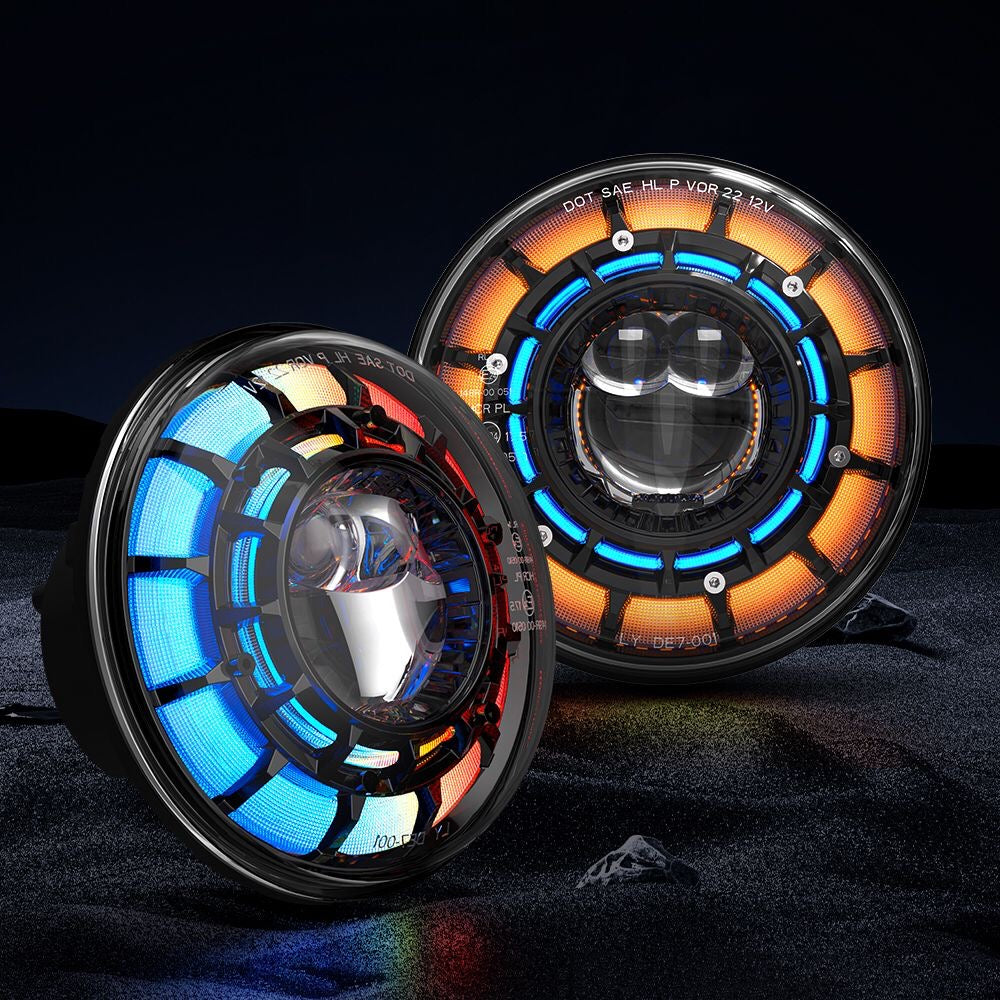 SPDZ1 Oculus 7” RGB LED Headlights & Fog Light Kit