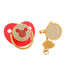 BLINGONLY Luxury Rhinestone Chupete Pink Bling Baby Pacifier With Clip - Korvel