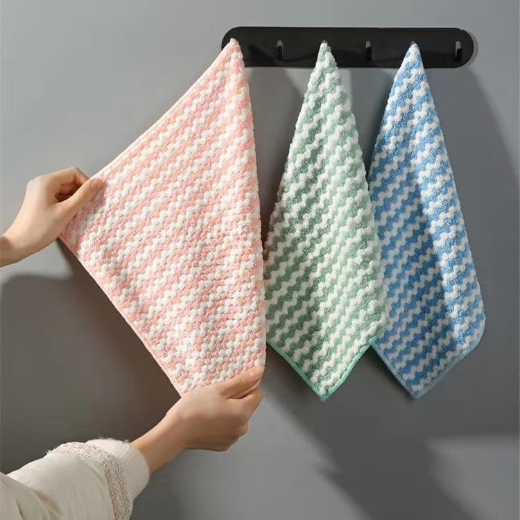 Chiffon de vaisselle absorbant l'eau à double face cationique