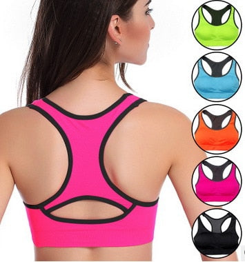 Women sport Bras  Sexy Seamless Yoga Shirts Sport Bra Top Comfortable Bra Push Up for Sports Sleep Fitness Clothing 5 color - Korvel