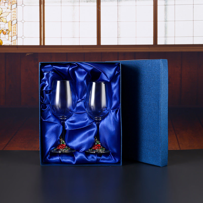 Household enamel crystal glass red wine glass goblet decanter - Korvel