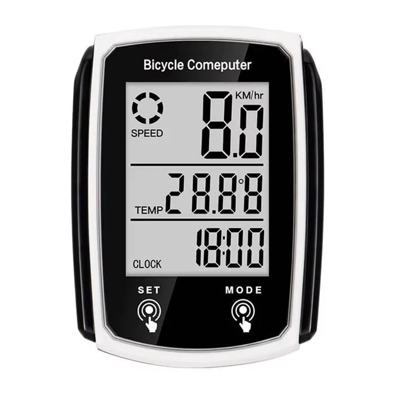 Ordinateur de vélo numérique LCD câblé - Compteur de vitesse et odomètre