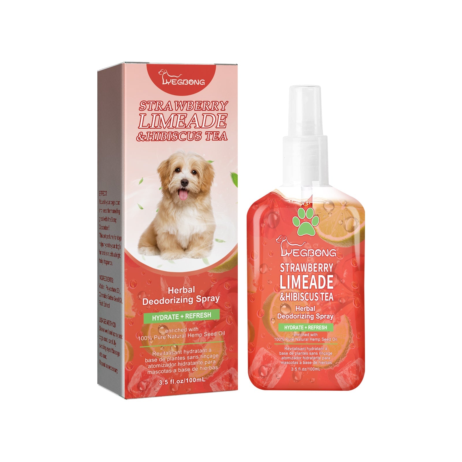 Pet Deodorant Spray, Indoor Cat And Dog Deodorizer Stay Fragrance Refreshing Spray - Korvel