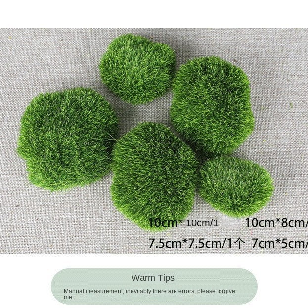 Mossy Stone Artificial Green Stone Arrangement