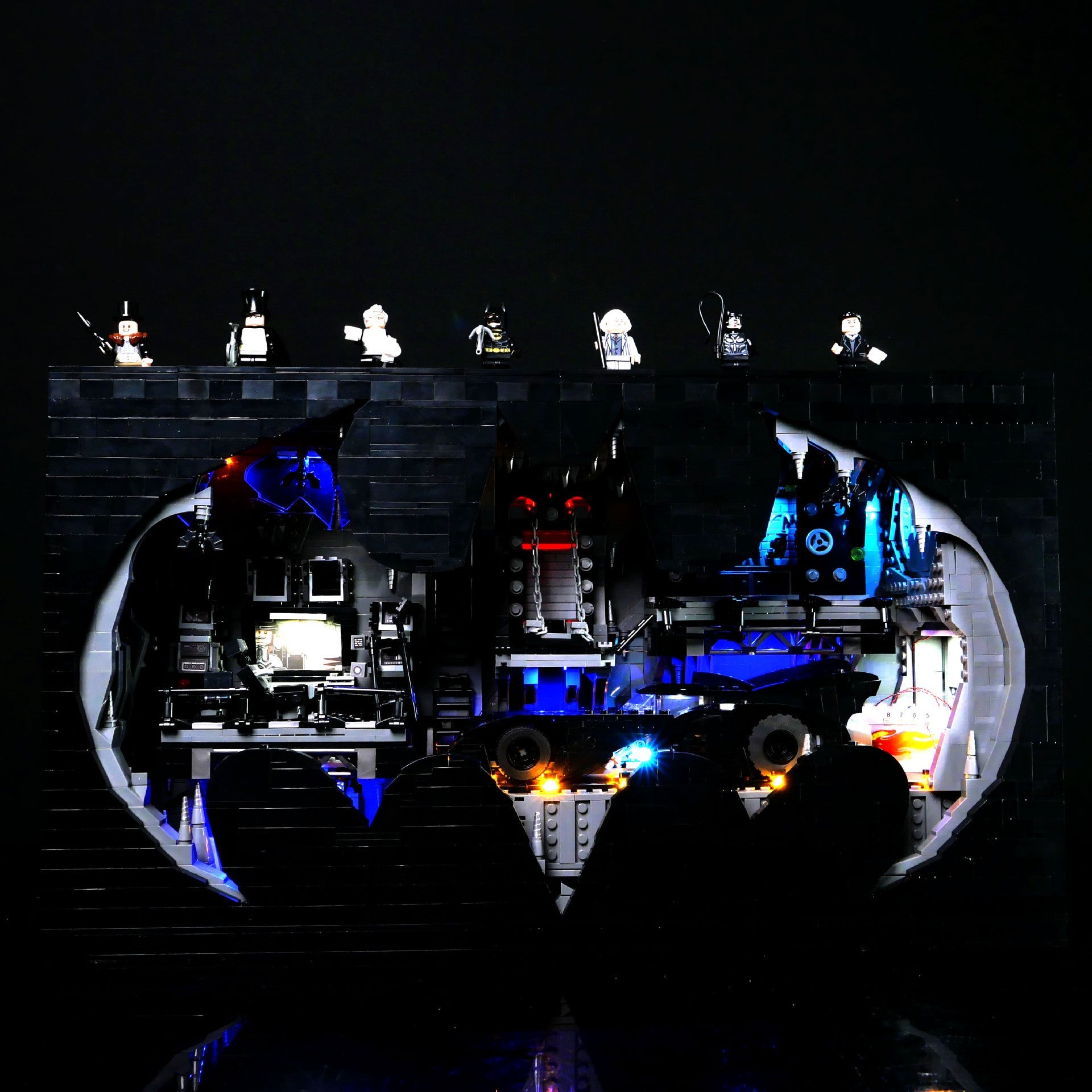 LP building block lighting suitable for LEGO 76252 Batcave Shadow Box building block model LED remote control lighting - Korvel