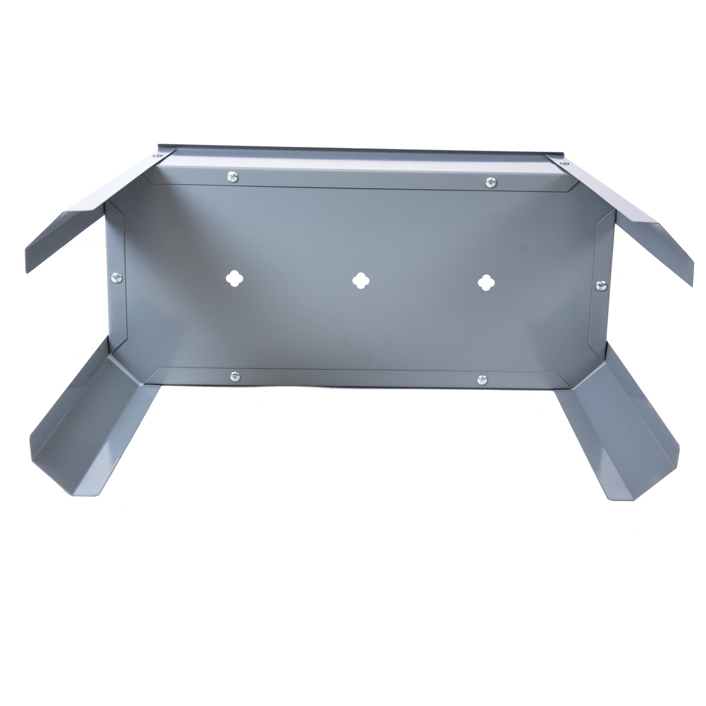 Elevated garden bed, metal elevated outdoor flowerpot box, suitable for backyard and terrace, large flowerpot Grey + Steel - Korvel