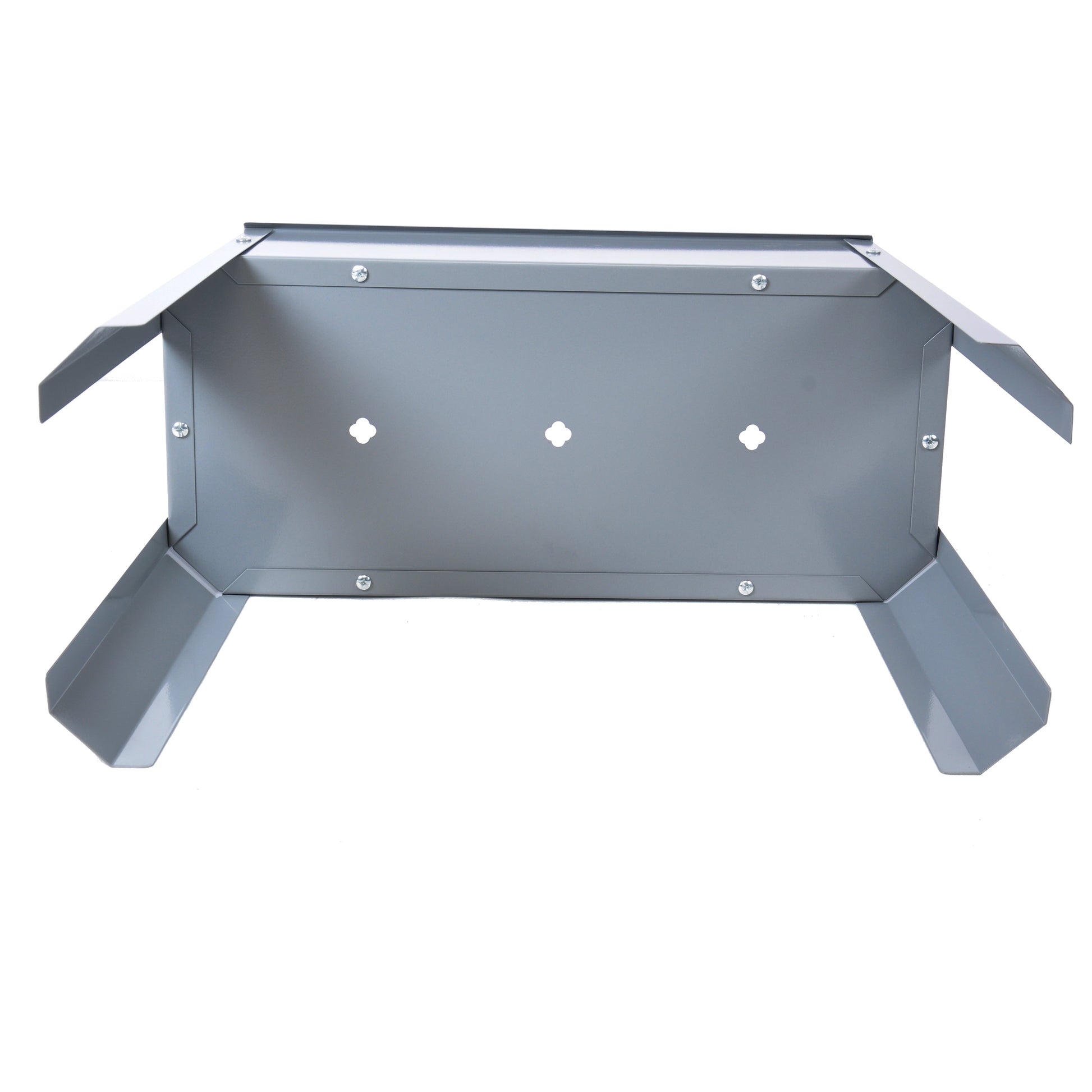 Elevated garden bed, metal elevated outdoor flowerpot box, suitable for backyard and terrace, large flowerpot Grey + Steel - Korvel