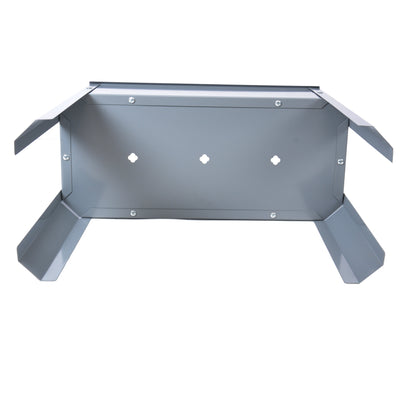 Elevated garden bed, metal elevated outdoor flowerpot box, suitable for backyard and terrace, large flowerpot Grey + Steel - Korvel
