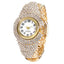 Fashion New Cross border Personality Trend Versatile Women's Diamond Bracelet Quartz Watch Necklace Ring Earring Set - Korvel