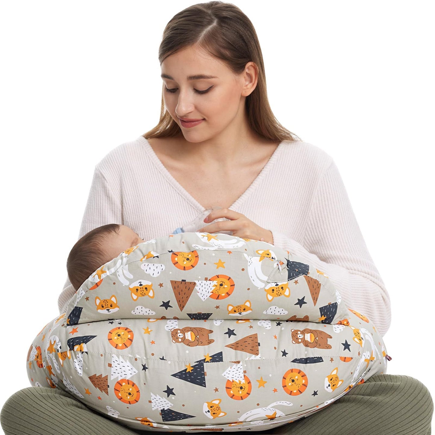 Momcozy Multifunctional Nursing Pillow in Grey