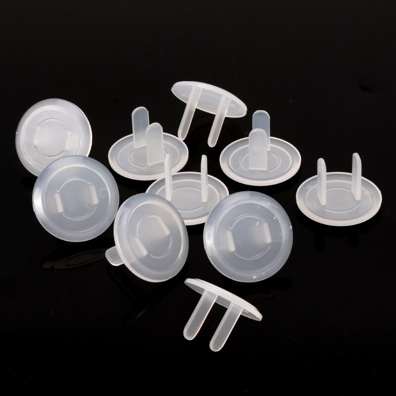 10pcs US Child Safety Electrical Outlet Cover Plugs for Power Socket Guard Baby Protection Anti Electric Shock Rotate Protector - Korvel