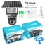 Solar camera WIFI dual-screen gunball 10x zoom low-power battery wireless monitor - Korvel
