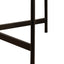 33"Modern Thread Design Round Coffee Table MDF Table Top with Cross Legs Metal Base - Korvel
