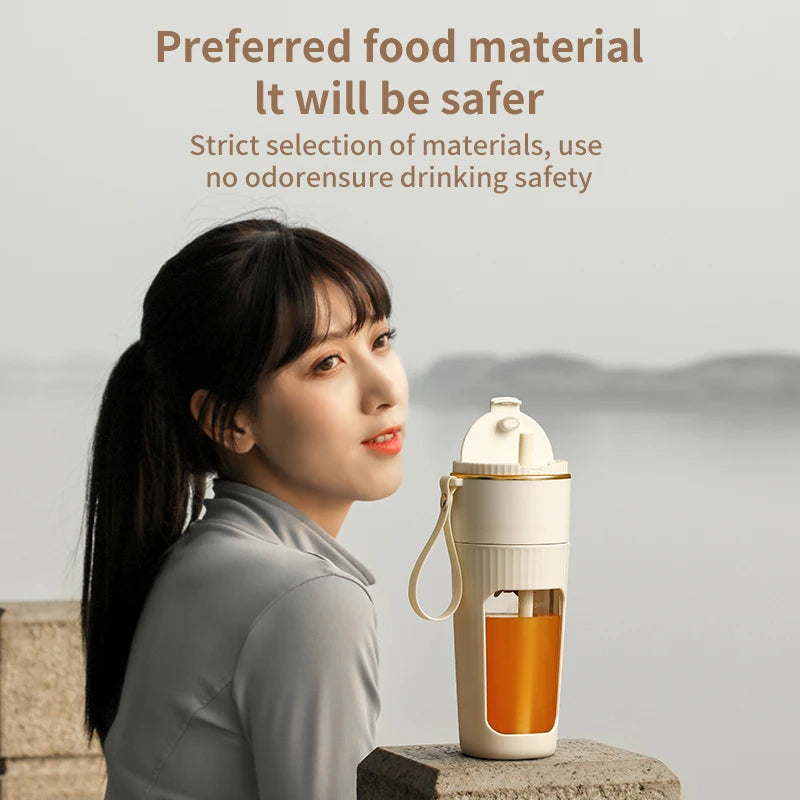 Extractor portátil inalámbrico de 340ML con popote