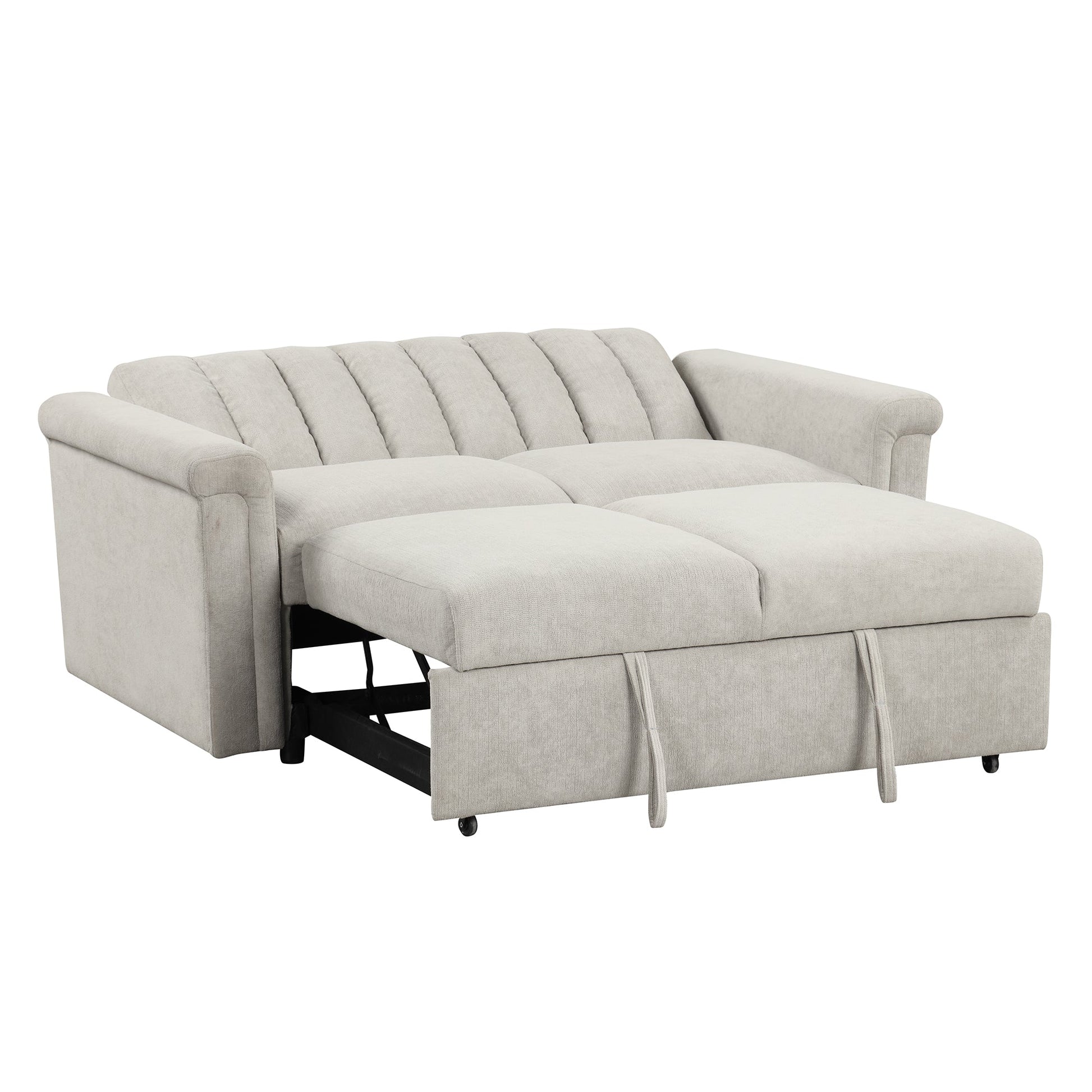 U_STYLE Convertible Soft Cushion Sofa Pull Bed ,for Two People to Sit On - Korvel