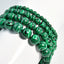 Vintage malachite beaded bracelet stacking style green bracelet men and women elastic jewelry - Korvel