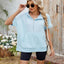Half Zip Short Sleeve Hooded Top - Korvel