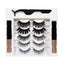 Magnetic False Eyelashes with Liquid Eyeliner - 5 Pairs