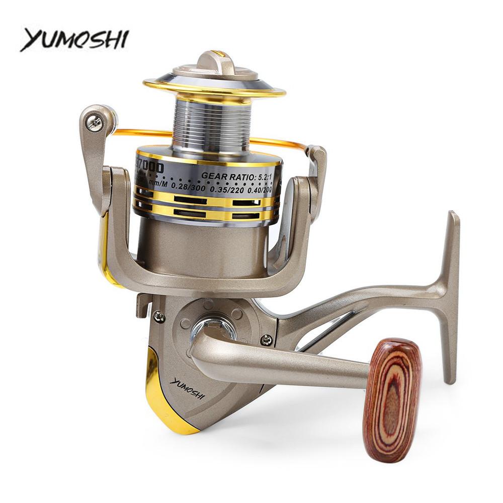 YUMOSHI 8 BB Fish ratio 5.1:1 1000-7000 Series Spinning Fishing Reel Crank Handle Carp Steering - Korvel