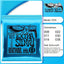 Acoustic Guitar Strings: 80/20 Bronze with NANOWEB Coating, Long - lasting Bright Tone, Comfortable Feel, Medium 13 - 56 - Korvel