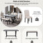 Ensemble de salle à manger moderne TREXM en 6 pièces avec table, chaises et banc