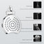 multi-function shower top spray rotating shower head four modes - Korvel