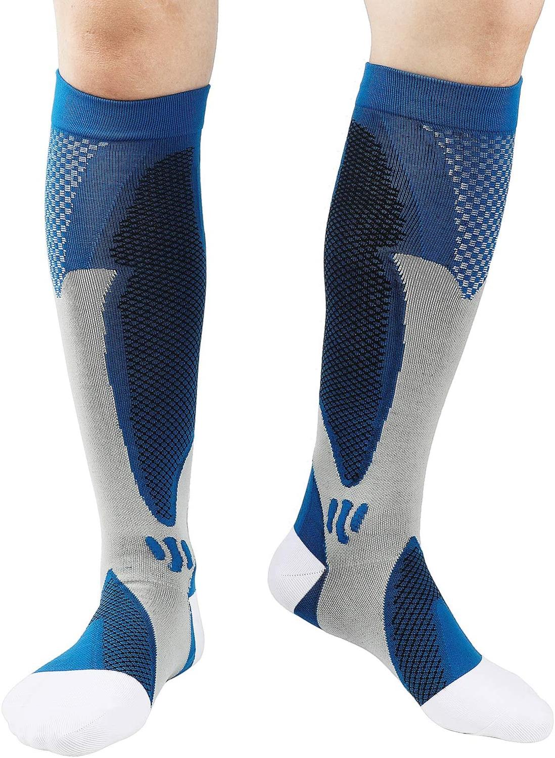 Compression Stocking Anti-slip Best for Basketball Football Outdoor Running  Socks Women Men Travel Compression Socks - Korvel
