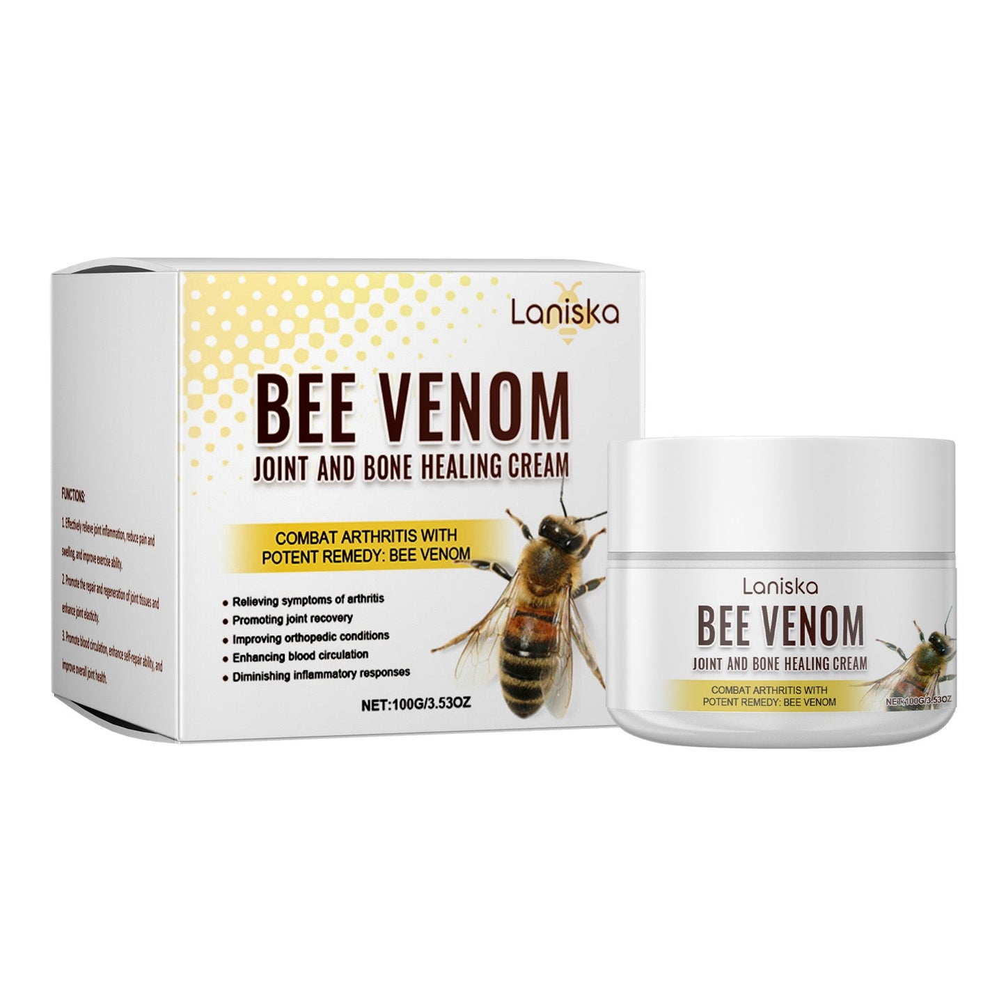Bee Venom Joint Care Cream, Shoulder, Neck, Waist And Cervical Joint Massage Body Care Cream - Korvel