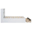 Full Size Platform Bed with Storage Headboard and 2 Drawers, White - Korvel