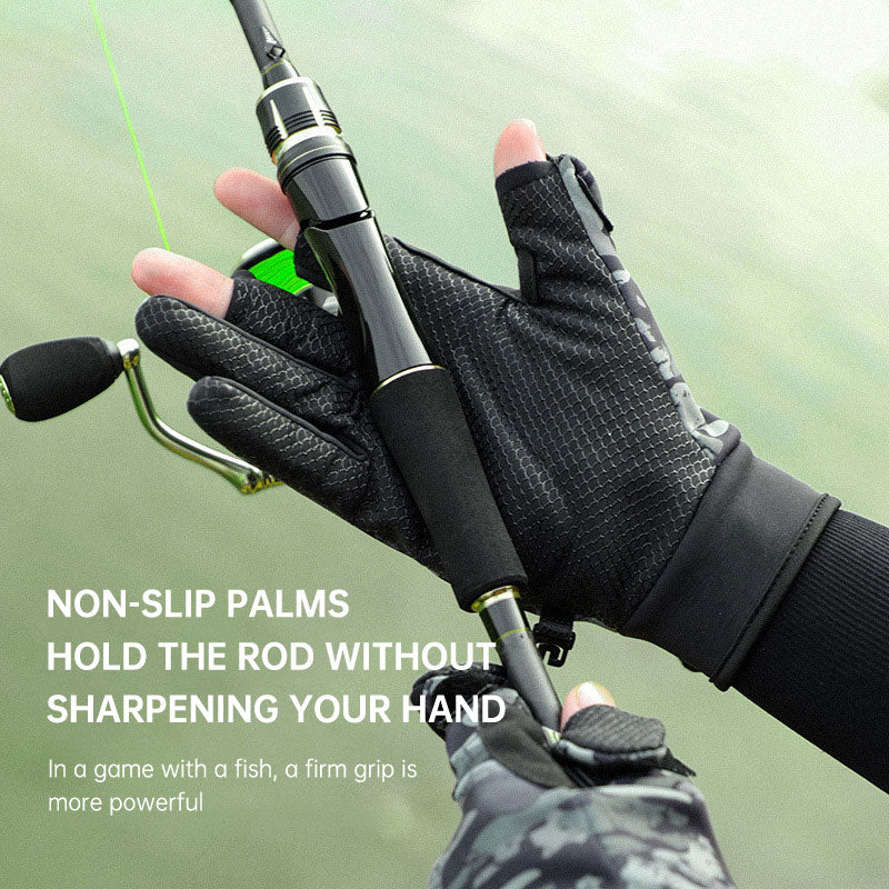 Premium Outdoor Fishing Gloves for Men - Three-Finger Design