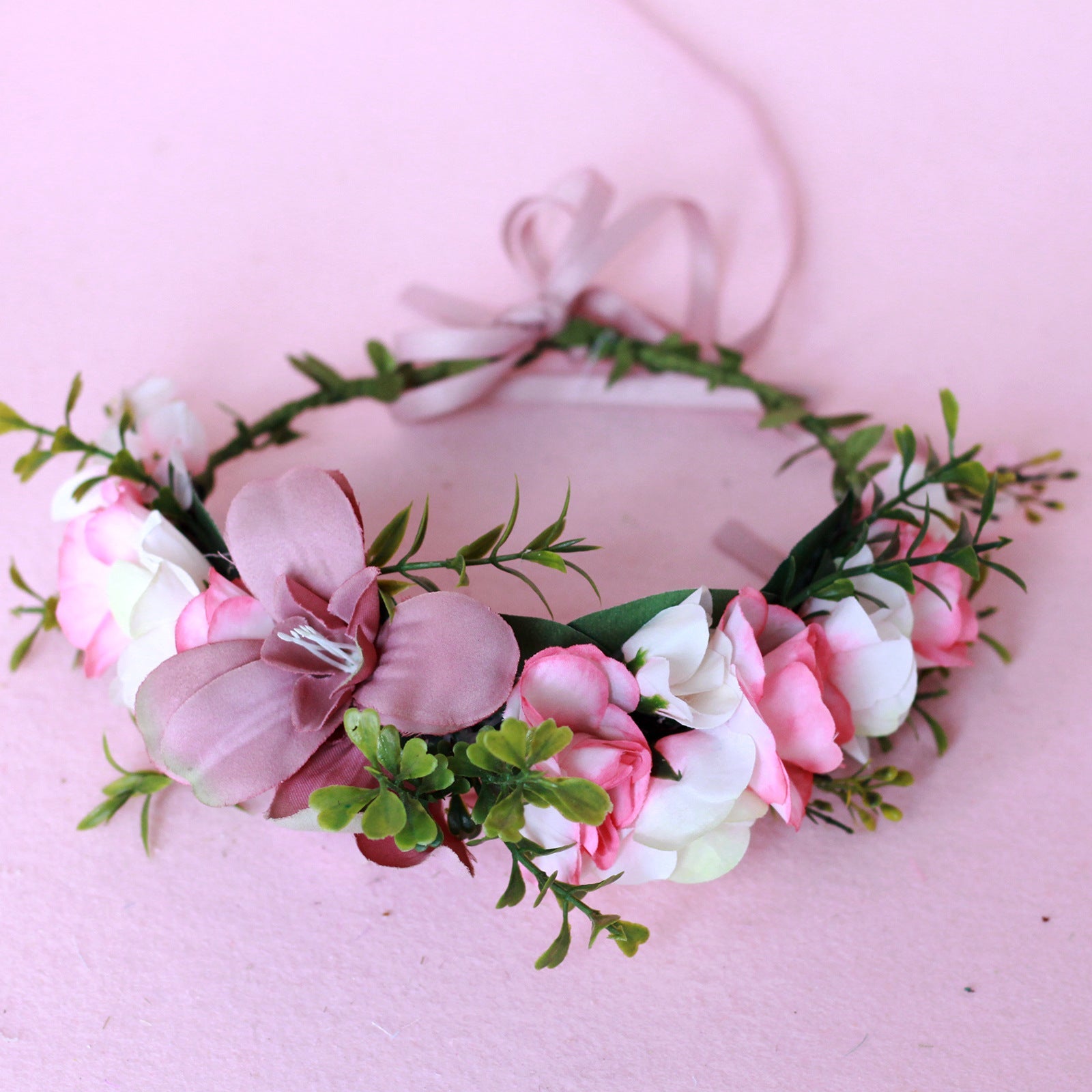 Hawaiian Vacation Wreath Headwear Beautiful Bridal Hairbands Wedding Hair Accessories Headwear Wreath - Korvel