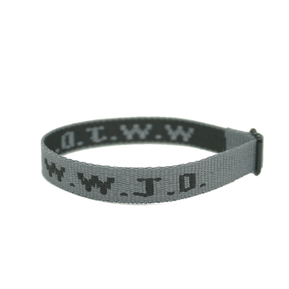 Alphabet Jacquard Printed Wrist Strap Bracelet Strap Unisex WWJD Bracelet Adjustable Bracelet - Korvel