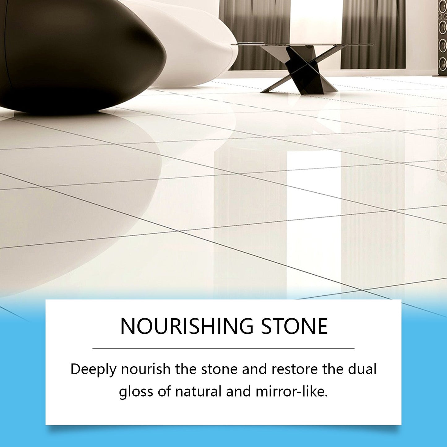 Stone Crystal Plating Agent, Kitchen Quartz Tile Countertop Scratch Repair Cleaning Stain Brightener - Korvel
