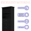 Elegant Black High Storage Cabinet with 3 Drawers