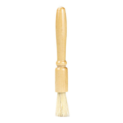 Premium Coffee Grinder Cleaning Brush - Solid Wood & Pig Hair