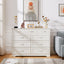 Elegant 9-Drawer Dresser with Antique Handles