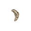 Croissant corsage brooch high-end female design niche silver croissant internet celebrity couple badge - Korvel