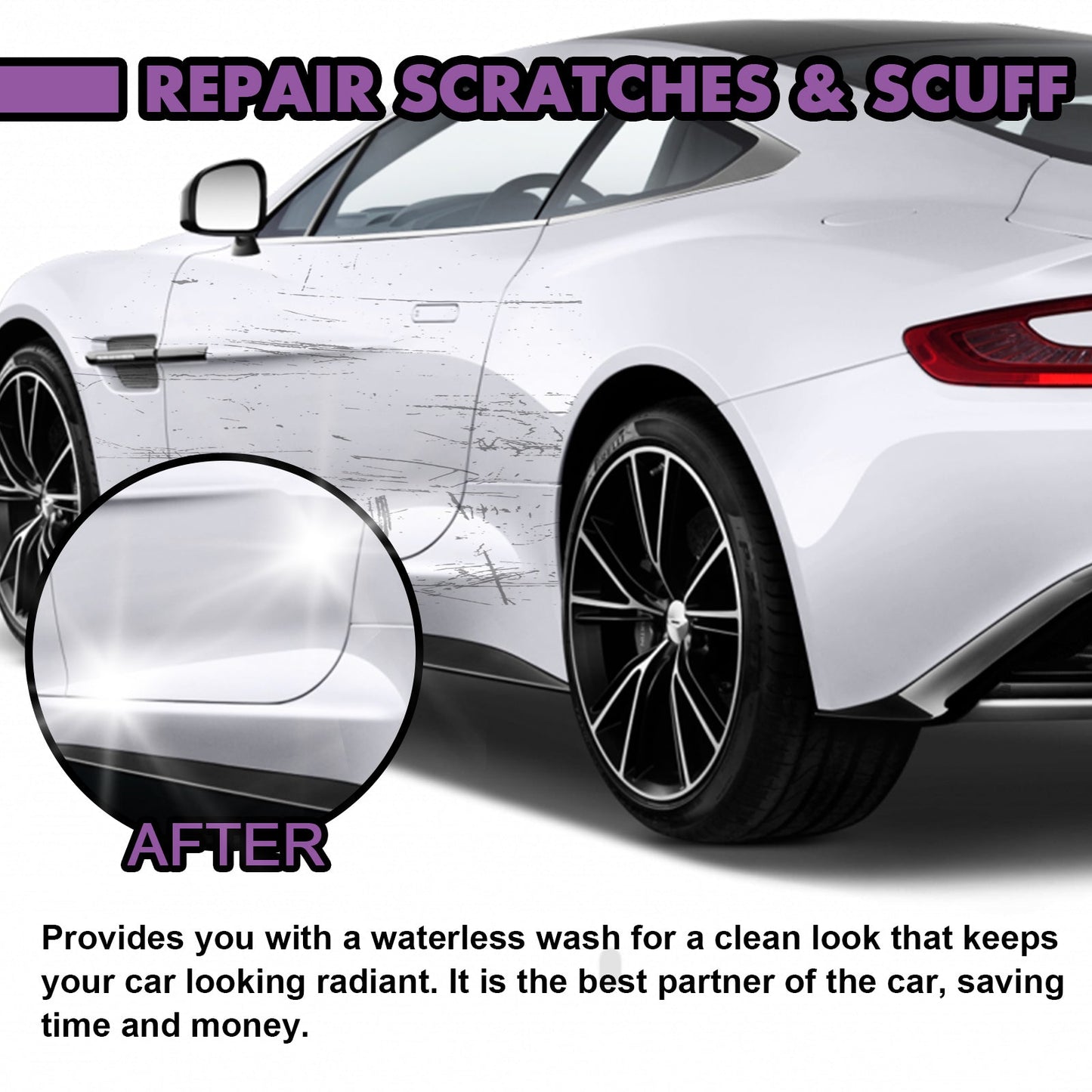 3 In 1 High Protection Quick Car Coating Spray, Diy Paint Change Color Cleaning Coating Spray - Korvel