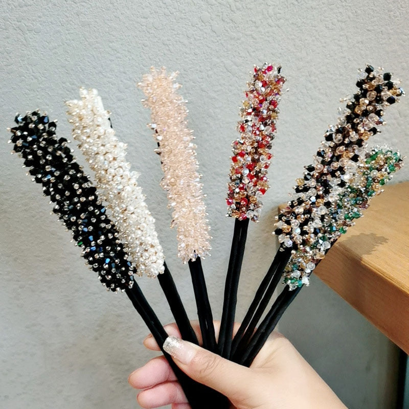 Elegantes Pasadores de Pelo con Perlas y Rhinestones para Novias