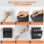 Adhesive RV Shoe Storage Over-Door Rack with Deep Pockets