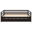 Twin or Double Twin Daybed with Trundle Espresso - Korvel