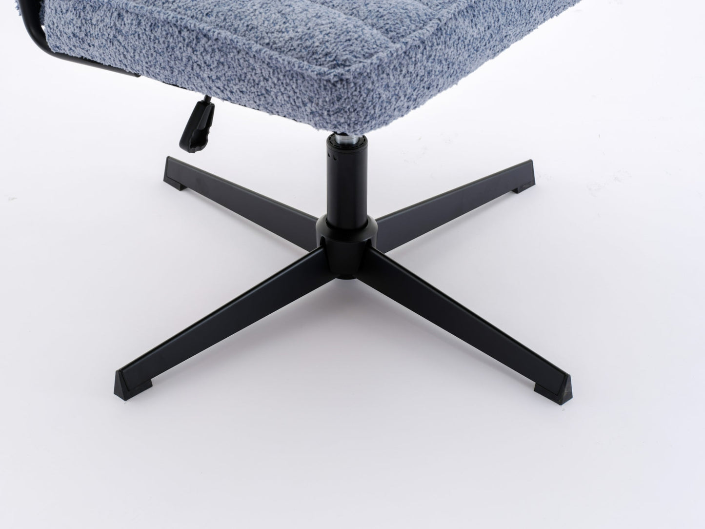 Armless Office Desk Chair No Wheels BLUE - Korvel