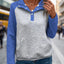 Contrast Textured Long Sleeve Sweatshirt - Korvel