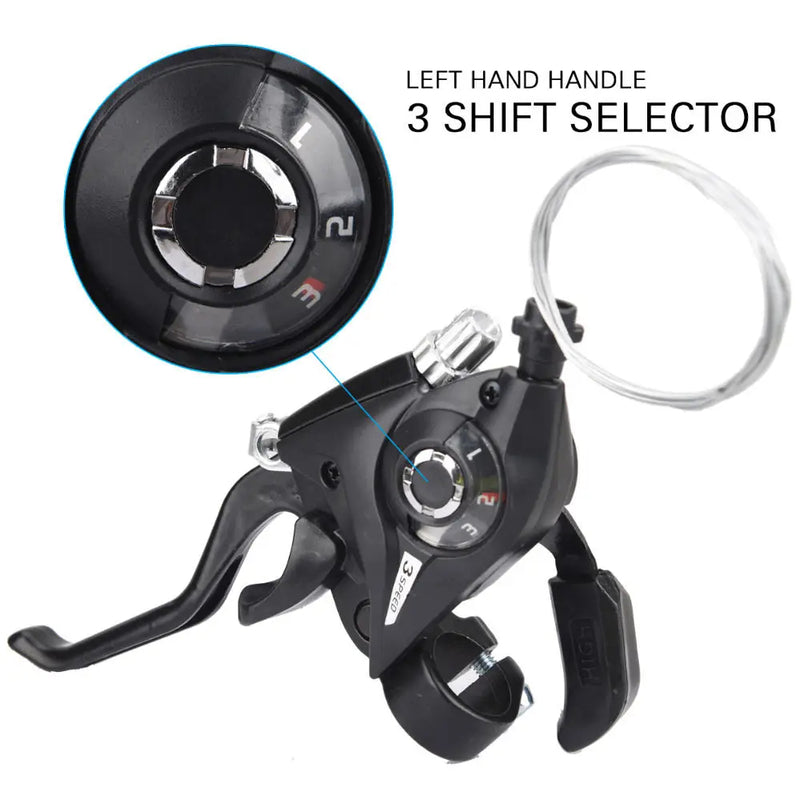 Bike Derailleurs 3x7 21 Speed Switch MTB Bicycle Shifter Levers Brake with Shift Cable Cycling Disc Handle for Bike Trekking - Korvel
