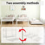 Cama litera resistente de dos camas individuales con cama nido - Blanca