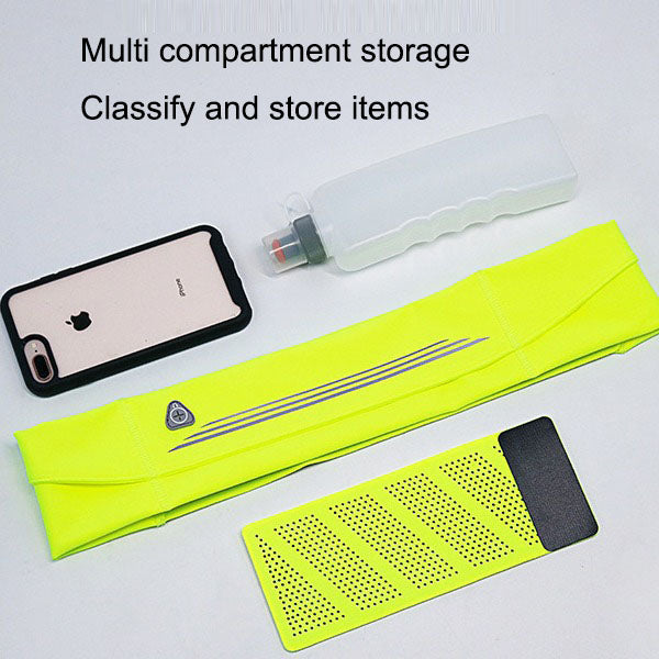 Running waist bag Velcro women's phone bag invisible equipment sports ultra-thin waterproof fitness marathon small bag men - Korvel